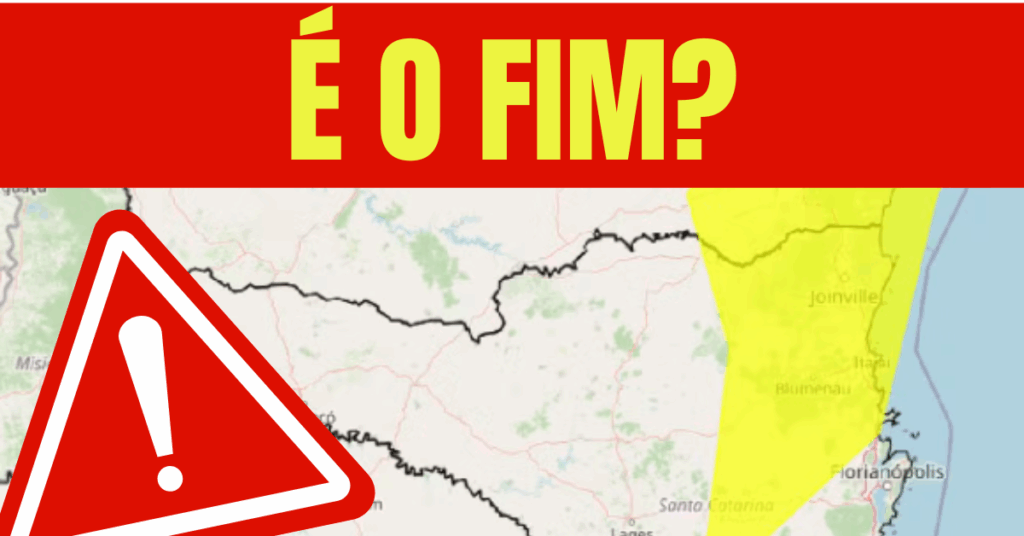alerta de tempestade em Santa Catarina