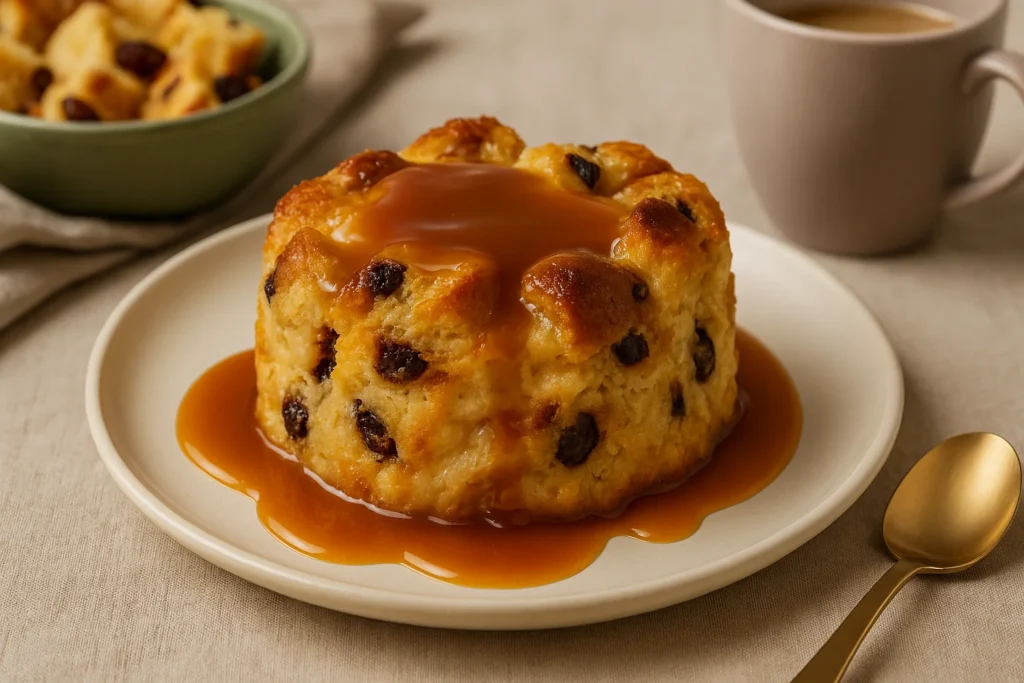 Imagem de capa horizontal 16:9 representando pudim panettone fácil cremoso, sobremesa cremosa e convidativa para brunch ou ceia